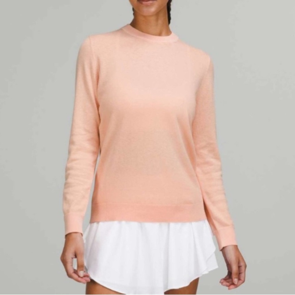 Lululemon Silk Blend Crew Neck Sweater